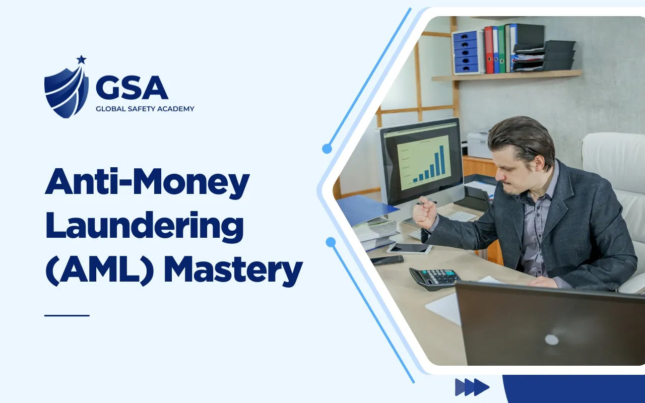 Finance professional reviewing transactions and financial records during Anti-Money Laundering (AML) Mastery training, focusing on compliance, fraud detection, risk assessment, and financial crime prevention.