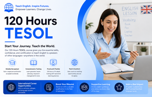 120 Hour TESOL Certificate Course — Teaching English to Speakers of Other Languages