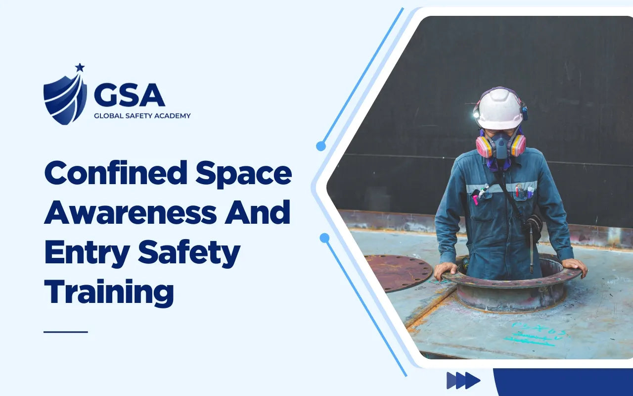 Confined Space Awareness And Entry Safety Training course image showing an industrial operator entering a confined workspace.