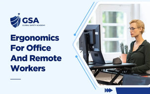 Ergonomics For Office And Remote Workers course image showing a professional using an ergonomic workstation.