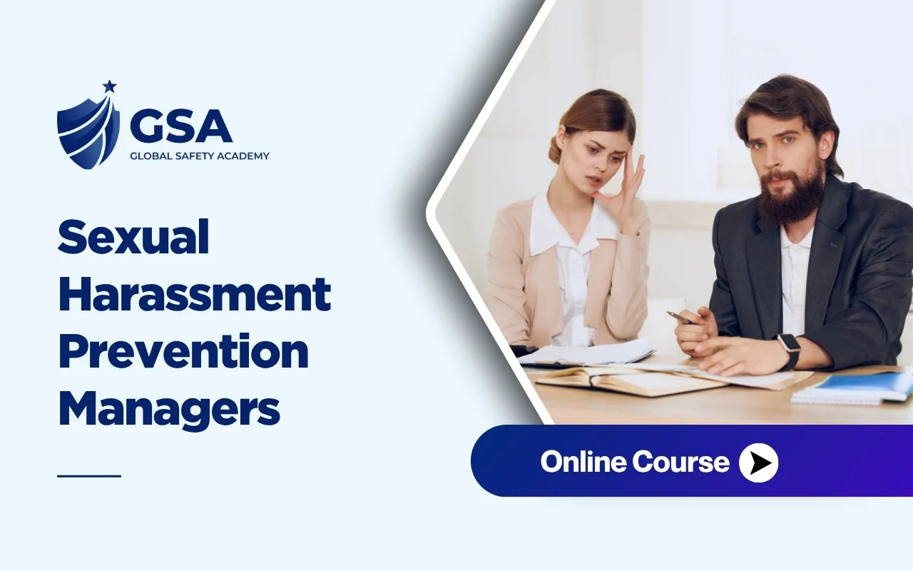 Managers participating in Sexual Harassment Prevention training, focusing on workplace conduct, complaint handling, employee protection, and creating a respectful work environment.
