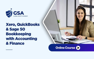Xero, QuickBooks and Sage 50 Bookkeeping with Accounting and Finance course featuring a professional bookkeeper using accounting software, financial records, and bookkeeping tools in an office environment.