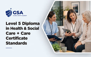 Level 5 Diploma in Health and Social Care covering leadership, care practices and essential Care Certificate Standards.